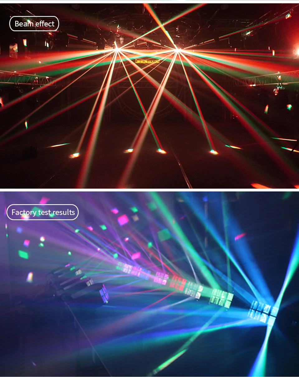 RGB Colorful Led Double-layer Butterfly Lights DMX Controller Stage Effect Light