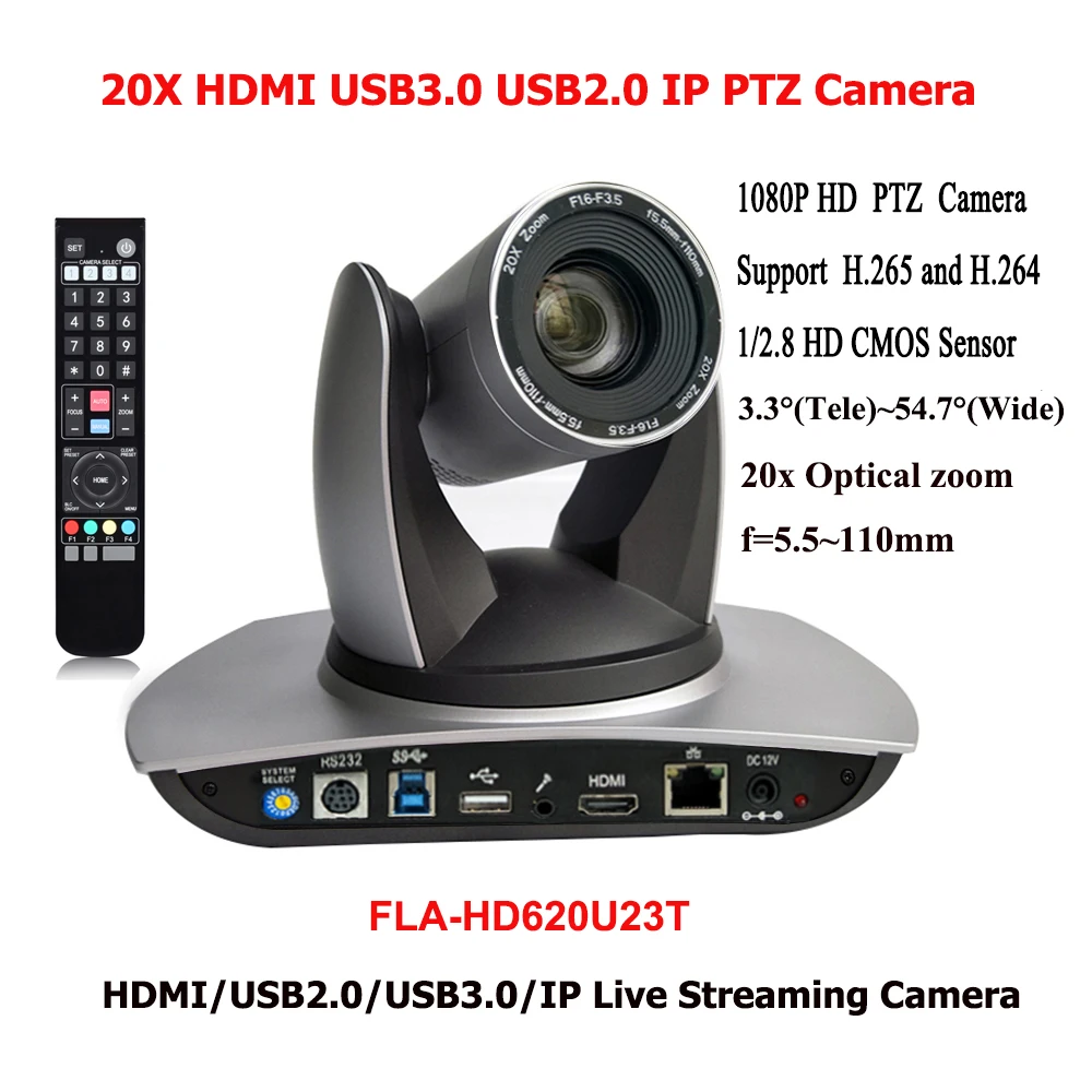 Топ Новый USB2.0 USB 3 0 Конференц камера IP HDMI 20x зум для HD разрешения 1080p