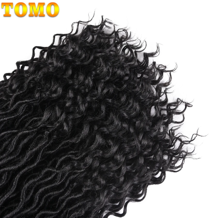 TOMO Faux Locs Curly плетеные волосы 20inch24roots Ombre синтетические для наращивания бордовый