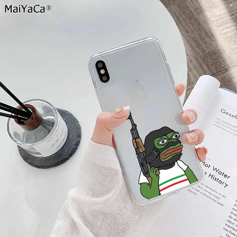 MaiYaCa Sad Frog pepe meme ТПУ мягкий чехол для телефона Fundas чехол для iPhone 11 pro XS MAX 8 7 6 6S Plus X 5 5S SE XR - Цвет: A9