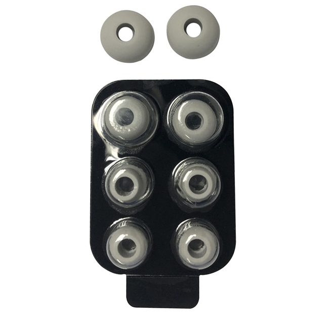 Pairs/set Earbuds Tip Soft Silicone With Box Noise Isolated Round Anti Slip In Ear Removable Portable Spared For Power3