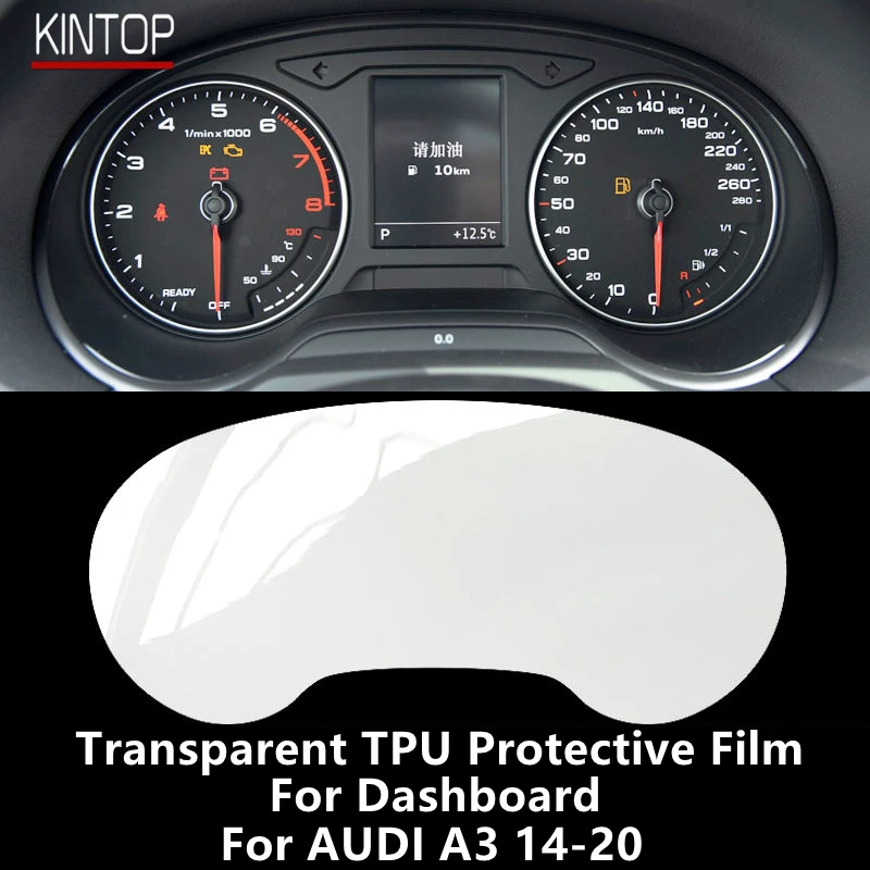 For AUDI A3 14-20 Dashboard Transparent TPU Protective Film Anti-scratch Repair Film Accessories Refit lsrtw2017 tpu transparent black car headlight film protective sticker for audi a3 s3 2014 2015 2016 2017 2018 2019 2020 sticker