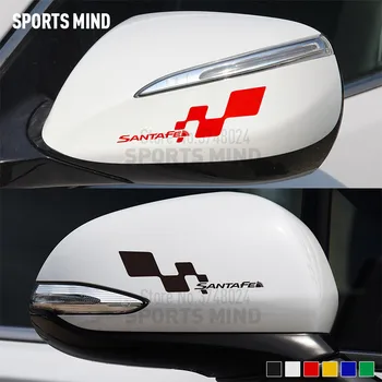 

10 Pairs Sports Mind For Hyundai Santa fe Santafe Accessories Vinyl Car Styling Rear view Mirror Automobiles Car Sticker Decal