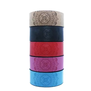 

The Yoga Wheel Exercise Wheel with Mandala Printed Enhance Your Postures 13inch D5BA