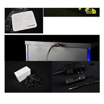

Acrylic Hall Display Box with Yellow LED for 1/6 soldier model for Hottoys Series Model Model Building Accessories- Type B
