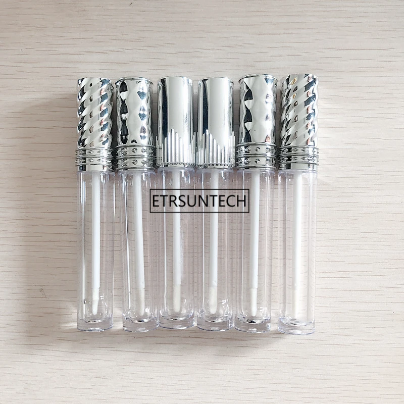 10pcs 30pcs 50pcs Clear Lip Gloss Containers With Silver Lid Empty Cosmetic Containers Lip Balm Tube F20171857