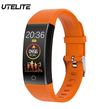 

UTELITE QW18T Smart Temperature Watch Waterproof Heart Rate Bracelet Sleep Monitor USB Charger Band for Huawei Xiaomi iPhone