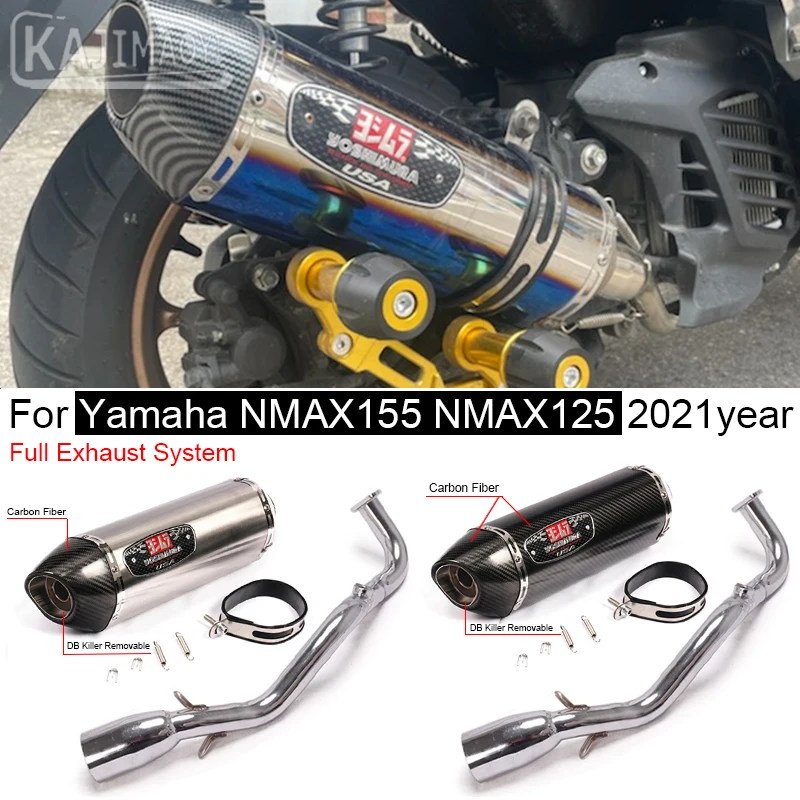 51mm Slip On For Yamaha NMAX155 NMAX125 2021 Year Motorcycle Header Mid