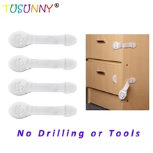 TUSUNNY 10 шт./лот клей с регулируемым ремешком и защелкой защита от детей шкафы детские замки безопасности