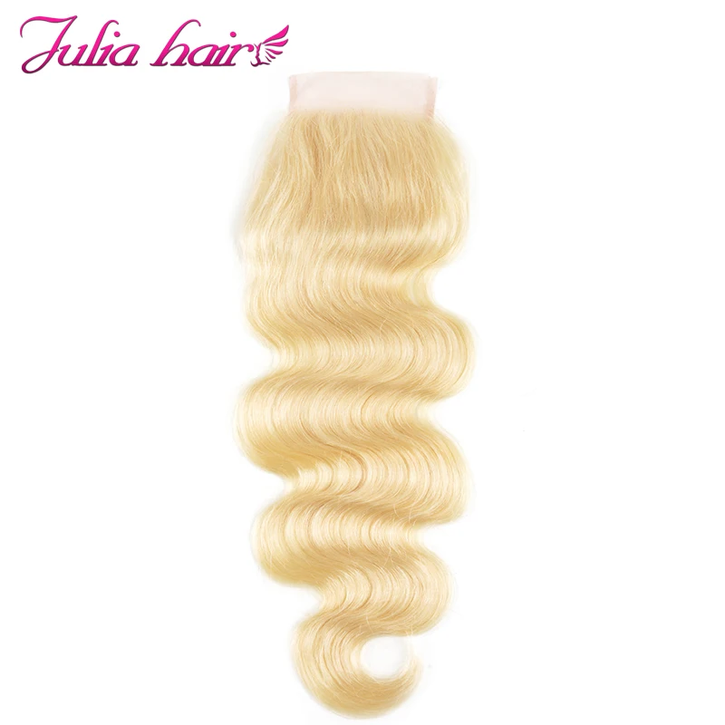 Ali Julia волосы блонд#613 цвет 1"-24" высокое соотношение бразильские объемные волнистые волосы 3 или 4 пряди с 613 цветом на шнуровке remy волосы