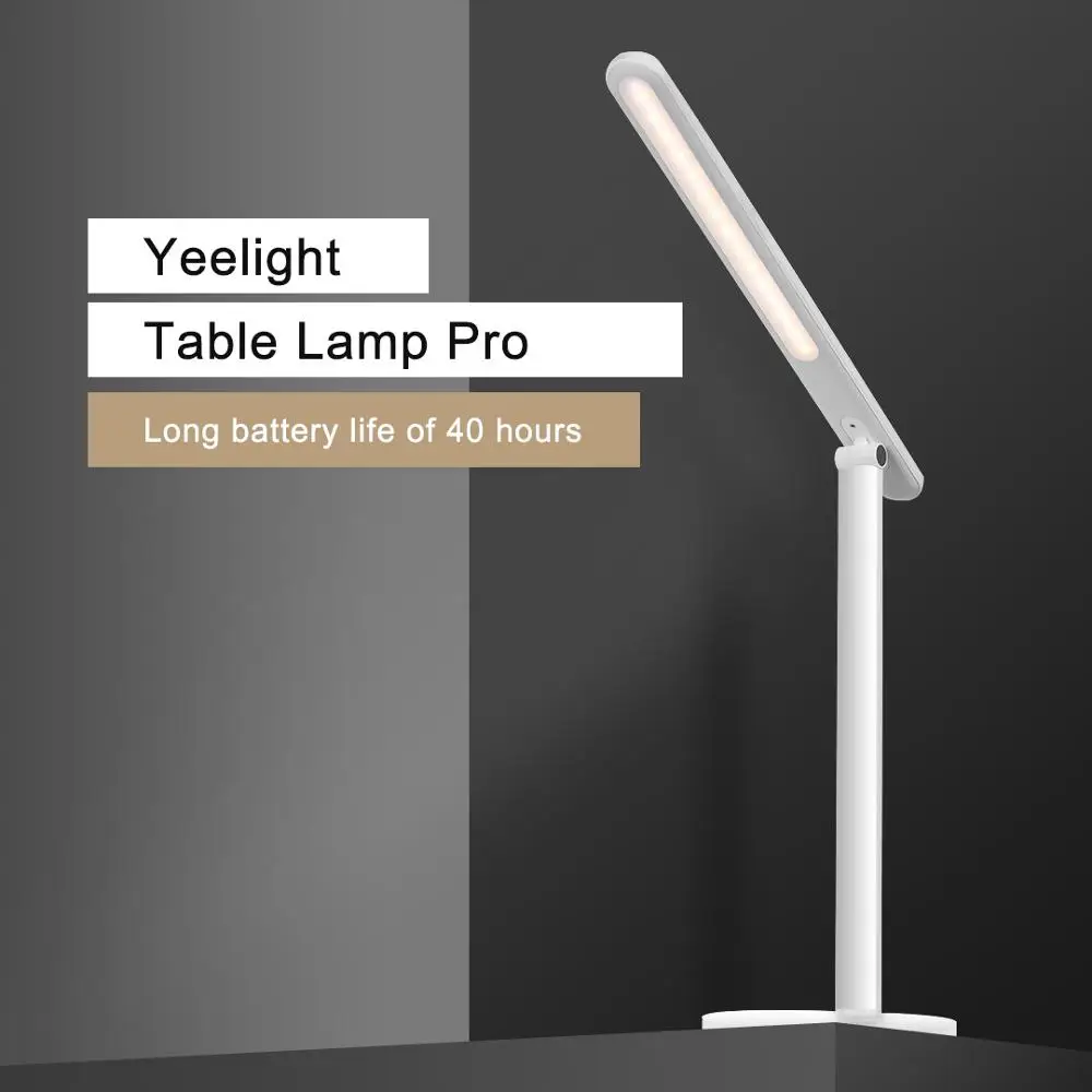 Xiaomi Yeelight складной настольный светильник для чтения Pro 5 передач с регулируемой яркостью вращающийся тип-c заряжаемый светодиодный Настольный светильник