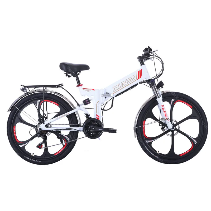 6-Spoke-Magnestium-Wheel-48V-350W-Motor-E-Bike-10AH-Lithium-Battery-Mountain-Electric-Bike-With