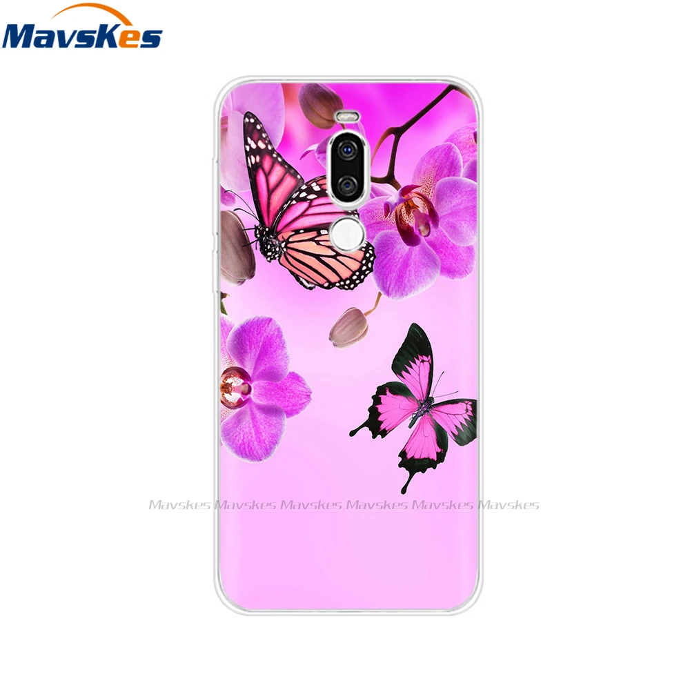 Cases For Meizu Back Cover For Meizu X8 X 8 Flowers Cat Patterned Phone Shell Cover Soft TPU Silicone Protective Cases Fundas Coque For Meizu X8 cases for meizu black Cases For Meizu