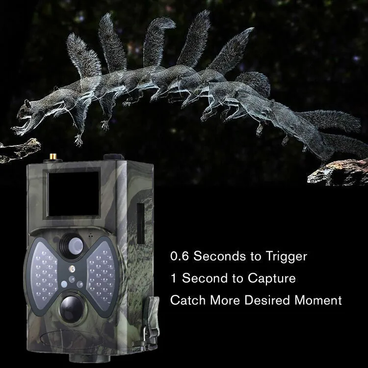 16MP Photo Traps MMS GSM 1080P Hunting Camera HC350M Night Vision Wildlife Hunting Trail Camera