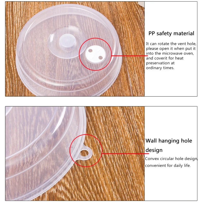 1Pc Microwave Food Anti-Sputtering Cover Heated Sealed Covers Oven Oil Cap Food Splatter Guard Covers Kitchen Tool