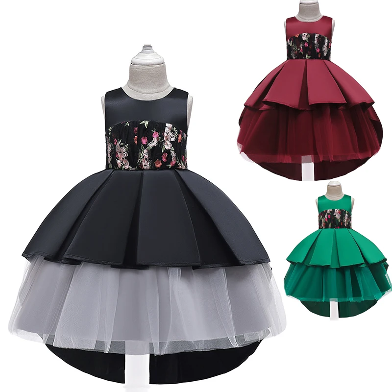 

Christmas Kids Embroider Clothing Girls Princess Dress Summer Evening Party Kids Dresses Girls Wedding Dress Children Costume