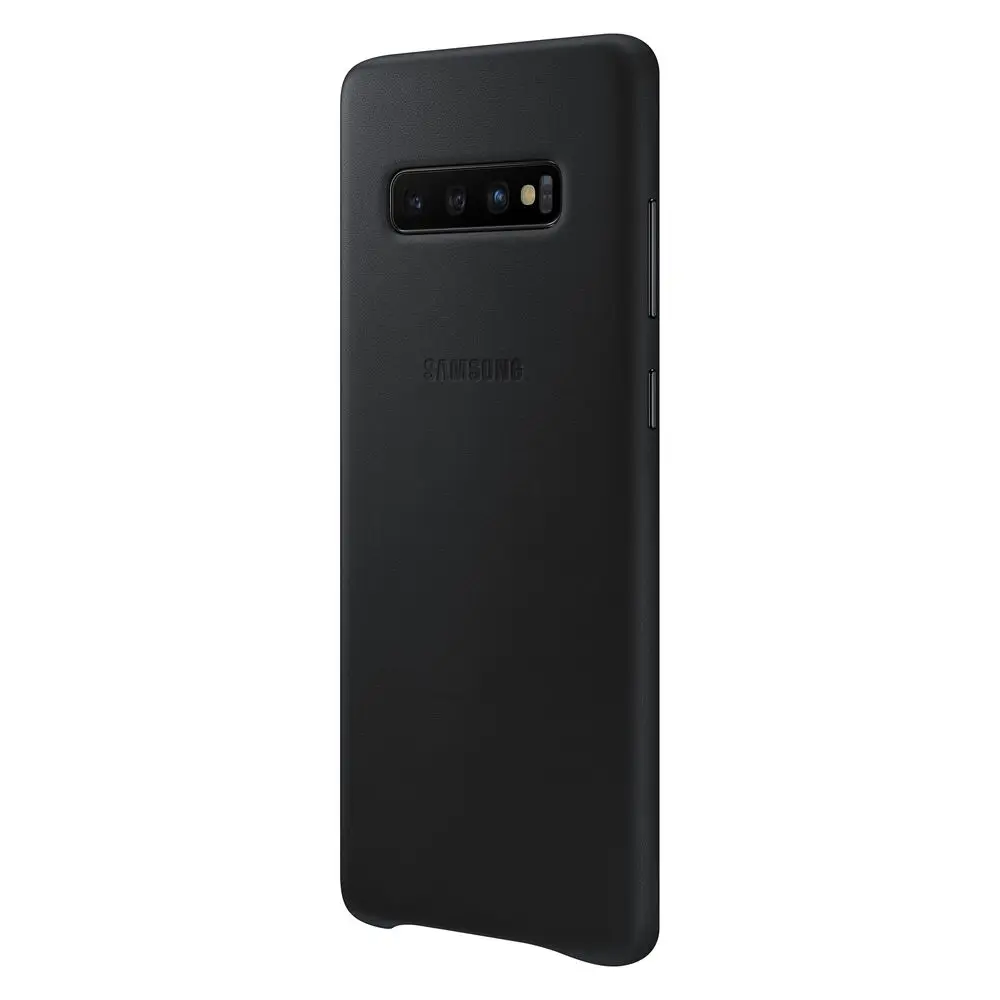 Чехол Samsung Leather Cover Galaxy S10+ Черный