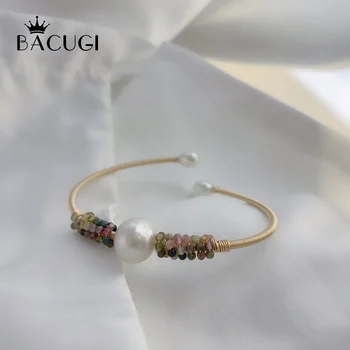 

Natural Fresh Water Baroque Pearl Bracelets For Women Wedding Gifts Adjustable Bracelets & Bangle Fine Jewelry