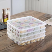 Холодильник пельменей контейнер 1 шт. однослойный холодильник пельменей герметичный бокс контейнер пластиковая коробка JJ20