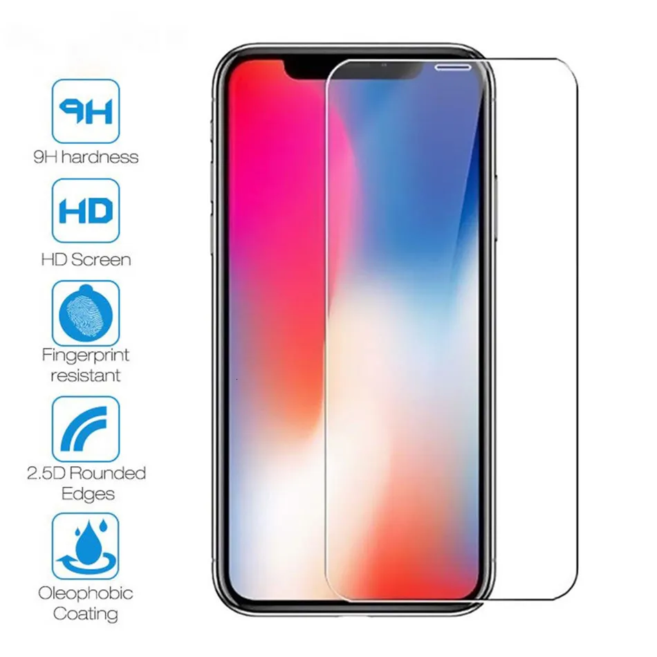 Защита для экрана из закаленного стекла iphone 12 11 Pro Max X XS XR 7 8 6s Plus протектор 5s SE 2020