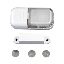 Автоматическая лампа для домашнего шкафа, съемный светодиодный светильник с магнитным датчиком для выдвижного ящика, шкаф с питанием от аккумулятора