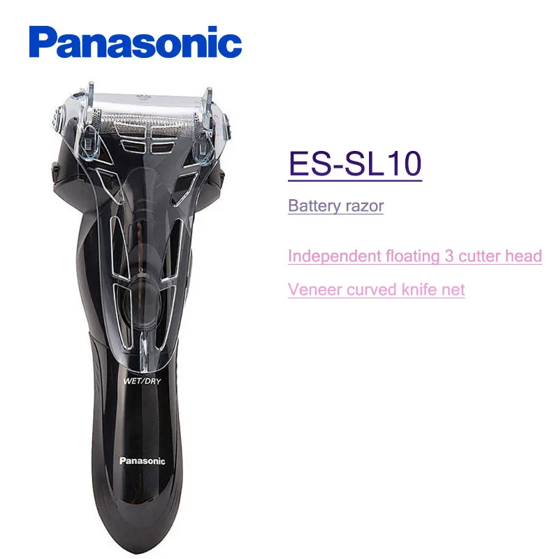 Panasonic ES-SL10/ASL1 электробритва с 3 режущими головками использование сухой батареи Водонепроницаемый станок для бритья для мужчин