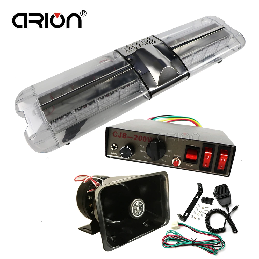

144 LED Emergency Beacon Light Warning LightBar Wrecker Beacon Flashing Recovery LightBar Strobe Light Bar Red Blue Amber White