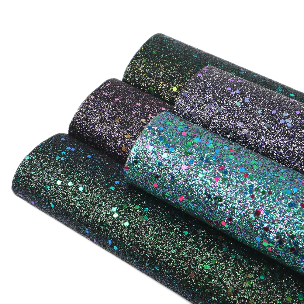 

David accessories 20*34cm Fine Glitter Colorful Sequins Synthetic Leather,DIY Handmade Materials For Making Earrings,1Yc7625