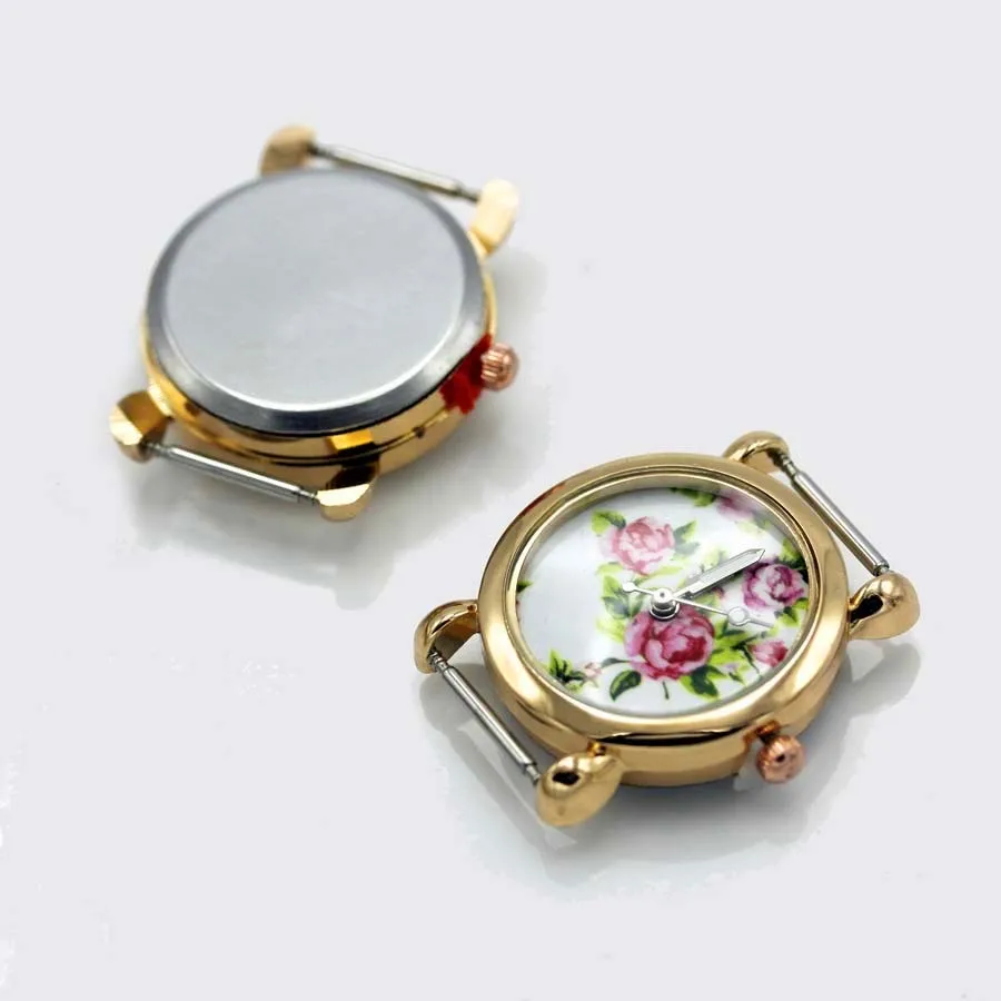 Shsby Diy Personality Gold Silver Rose Gold Watch Header Flower Circle Watch Table-core Watchband Accessories