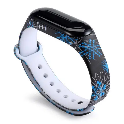 Graffiti style Strap For XiaoMi Mi Band 3 4 5 6 Silicone Wrist Strap For XiaoMi MiBand 6 sports strap for mi band 5 3 4 bracelet D52
