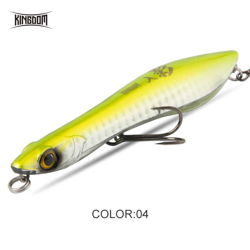 GREENSPIDER Fishing Lure 125mm 18g Topwater Pencil Popper Wobbler For  Fishing Sea bass Top Water Baits Saltwater Surface Lures