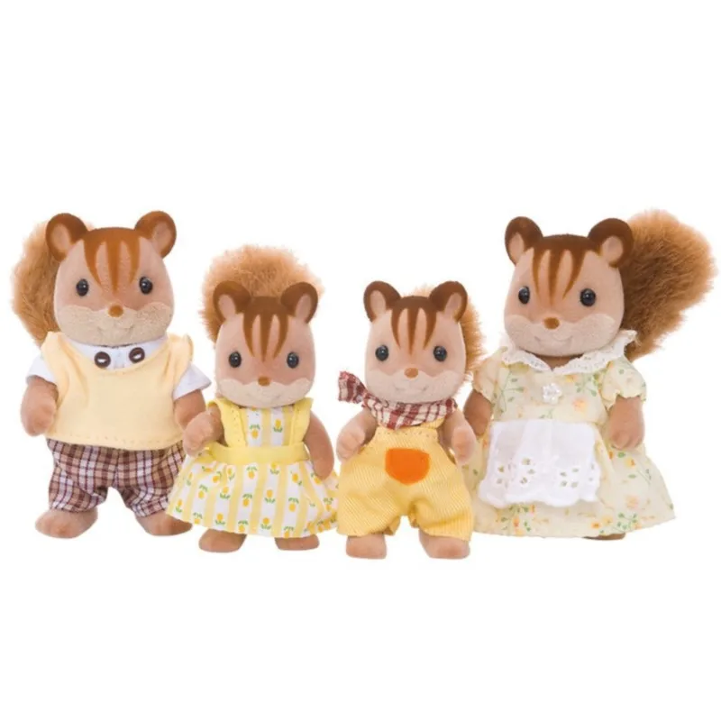 Sylvanian Families игрушка Sylvanian Families ореховая белка семья дети девочки игровой дом кукла 4172