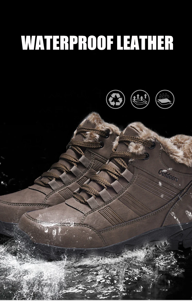 HUMTTO, мужские зимние походные кроссовки, уличная Мужская водонепроницаемая походная обувь, Нескользящие Тактические армейские ботинки для охоты, альпинизма