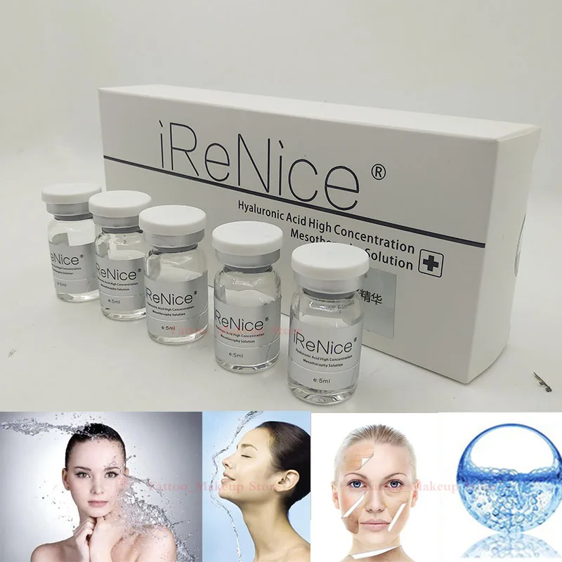 

5ml Hyaluronic Acid high concentration mesotherapy solution Micro Molecular Water Skin Rejuvenation Anti-wrinkle mesotherapy gun