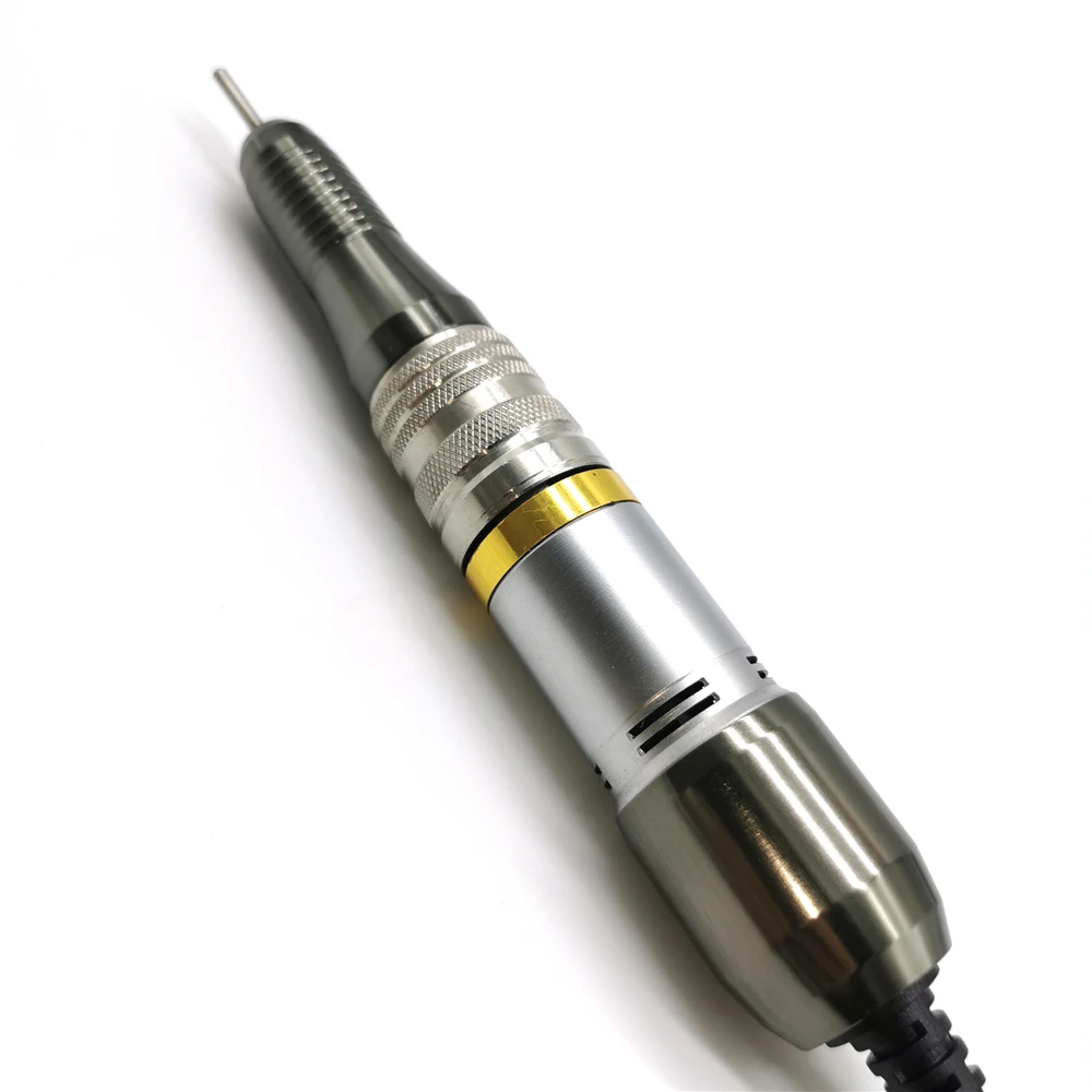 65 Вт Мощная Электрическая дрель-ручка 35000 об/мин, маникюрный аппарат, электрическая дрель для маникюра, марафон, дрель для ногтей, инструмент для дизайна - Цвет: Светло-серый