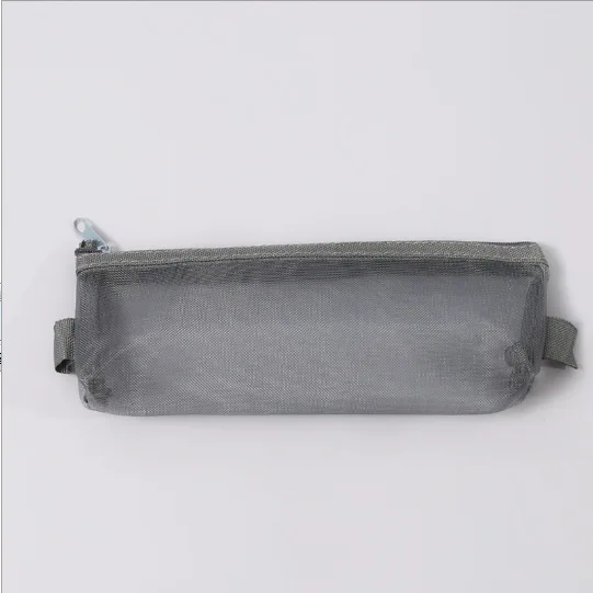 

Simple Transparent Mesh Pencil Case Office Student Pencil Cases Nylon School Supplies Pen Box Drop Shipping