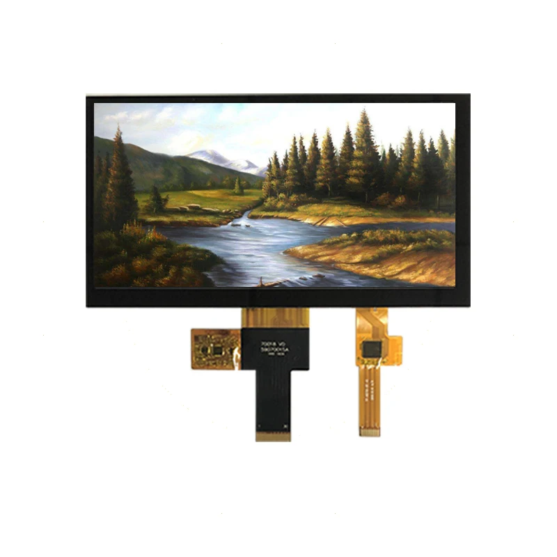 Módulo Alto do Brilho Ips Tft Lcd da Relação de Polegadas 1024×600 Mipi com Painel de Toque Capacitivo Nunca Fim da Fonte Nenhum Moq 7.