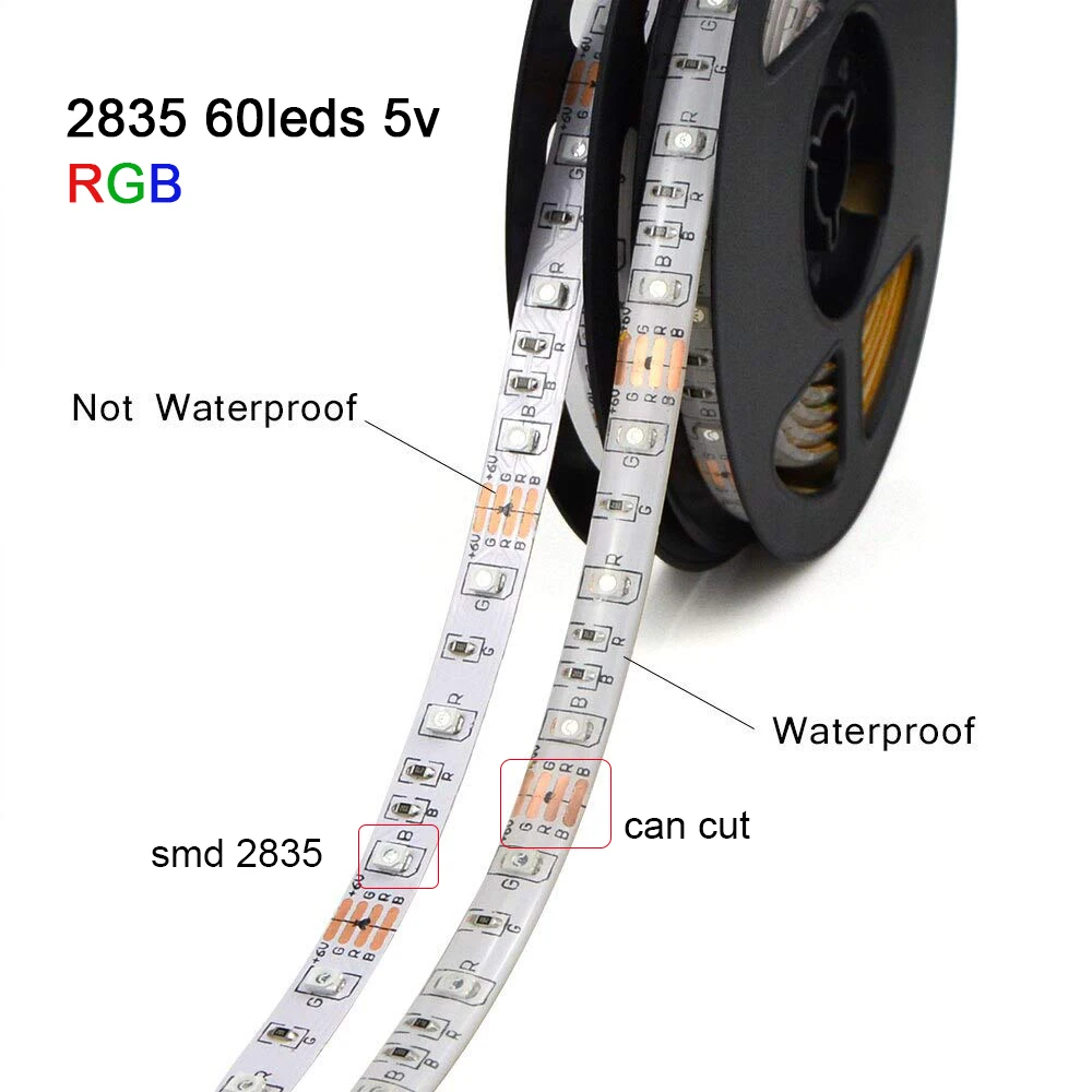 Dc 5 в USB Светодиодная лента гибкий светильник 60Led 1 м 2 м 3 м 4 м 5 м SMD 2835 Светодиодный светильник полоса Декор рабочего стола экран ТВ тыловая подсветка