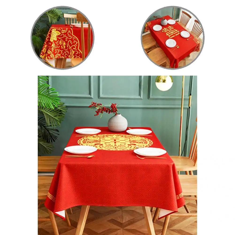 Elegance Bright Color Wedding Tablecloths Tablecloths Stain Resistant