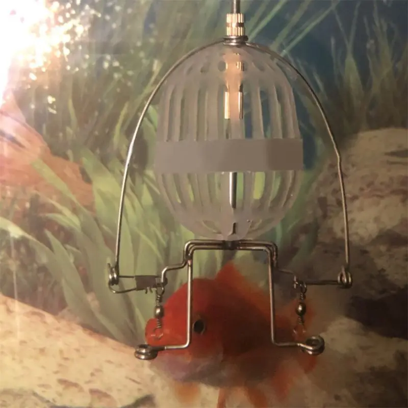 

Fishing Alarm Automatic Launcher Spring Up Bait Lure Cage Multi Functional Lazy Pitcher Trap Feeder Tackle Accessories U1JC