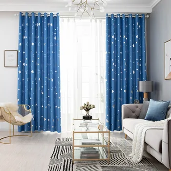 

Star Moon Bedding Blackout Window Shade Blackout Curtains for Kids Child Bedroom Window Curtains Home Decor шторы