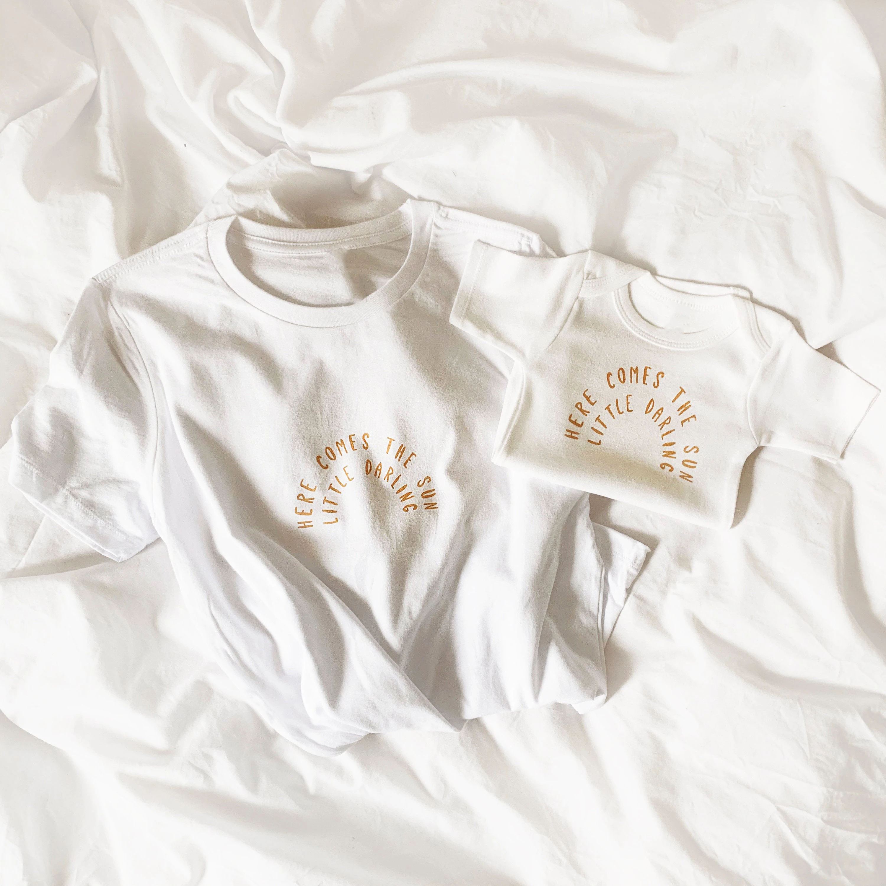 Here Comes The Sun Baby Bodysuit Rainbow Neutral Here Comes The Sun Shirt Rainbow Bodysuit Mommy and Me Family Clothes Wear