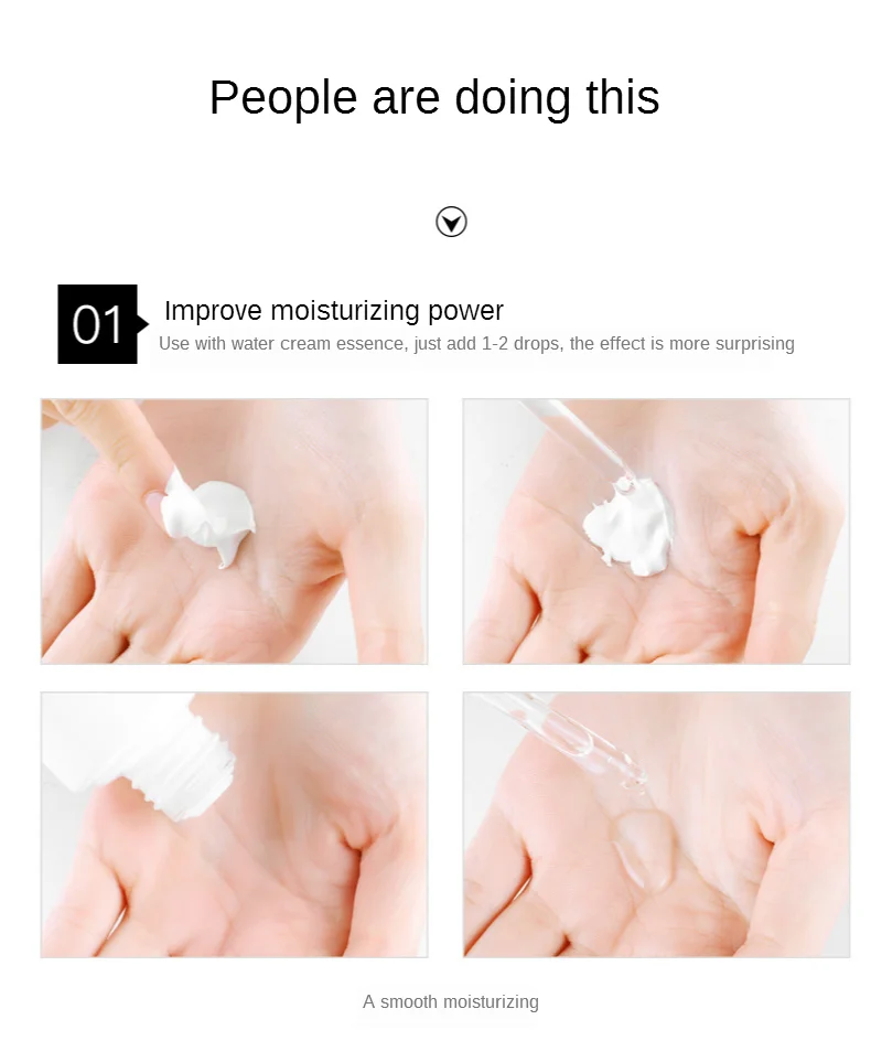 Application points on face