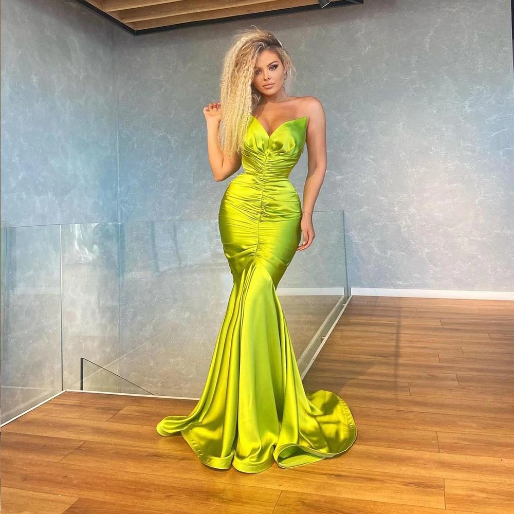 Strapless fishtail prom dress Clearance