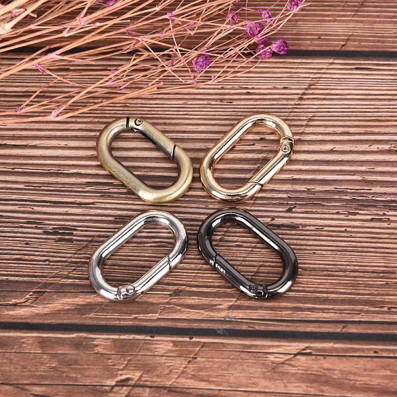 5Pcs Silver Gold Bronze Connection Oval Ring Alloy Metal Shoes Bags Garment Buckles DIY Accessory Sewing