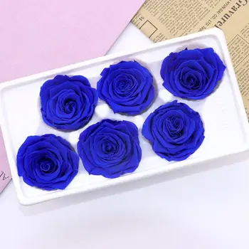 

6 Roses Dried Flower Flower Head Eternal Flower B-class Wedding Family Decoration Valentine's Day Mother's Day gift