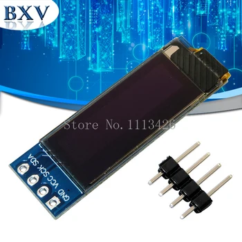

10PCS/lot 0.91 Inch 128x32 IIC I2C Blue/White OLED LCD Display DIY Module SSD1306 Driver IC DC 3.3V 5V For PIC