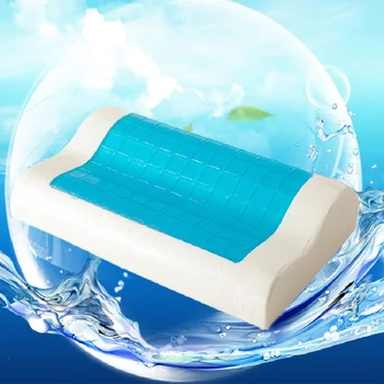 

Summer New Waved Gel Cushion Sleeping Pillow Neck Protection Massage Memory Foam Cooling Bamboo Fiber Sleep Silicone Pillow
