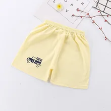 Детские короткие брюки; Новые Летние повседневные штаны для маленьких мальчиков и девочек; модные тонкие спортивные штаны из чистого хлопка для малышей