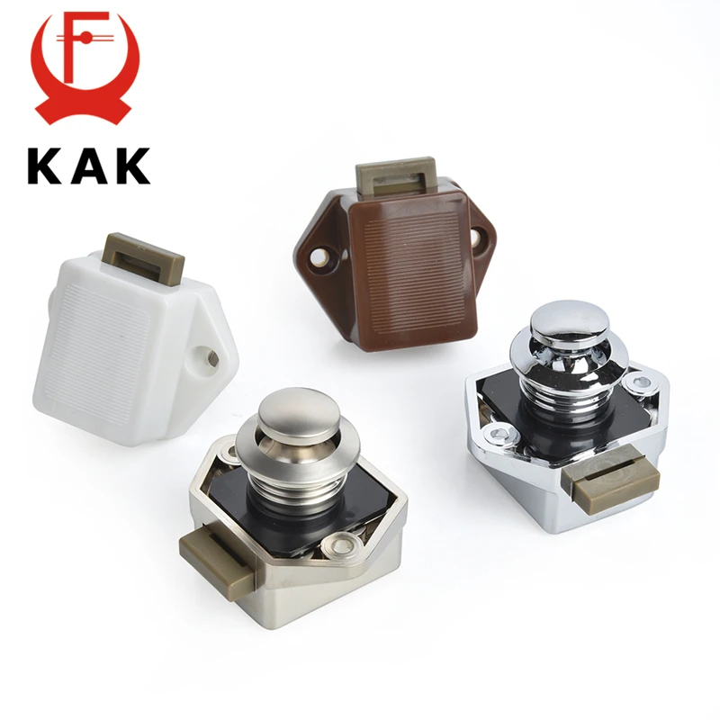 KAK 10 pz Camper Auto Push Lock RV Caravan Barca A Motore Casa Armadietto Cassetto Pulsante di Chiusura Serrature Mobili Porta Serratura Hardware - immagine 4